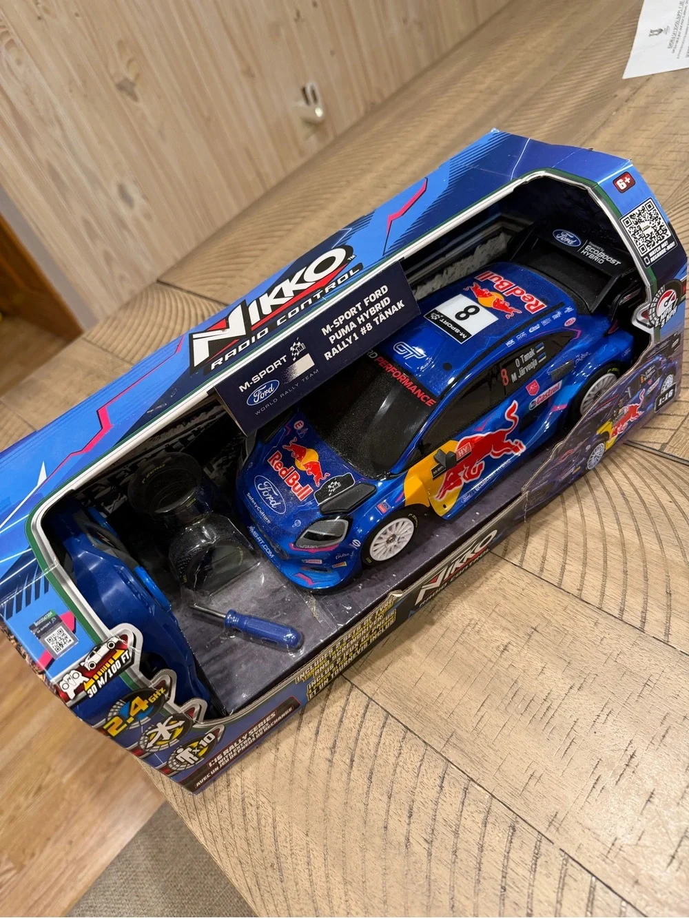 Radio Control Rally Car - Blue Red Bull Livery